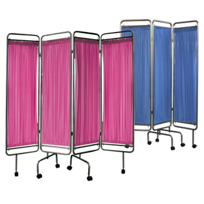上海躍進醫用屏風不銹鋼折疊移動隔斷隔離折屏
